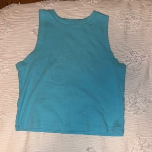 Hollister blue cropped tank.